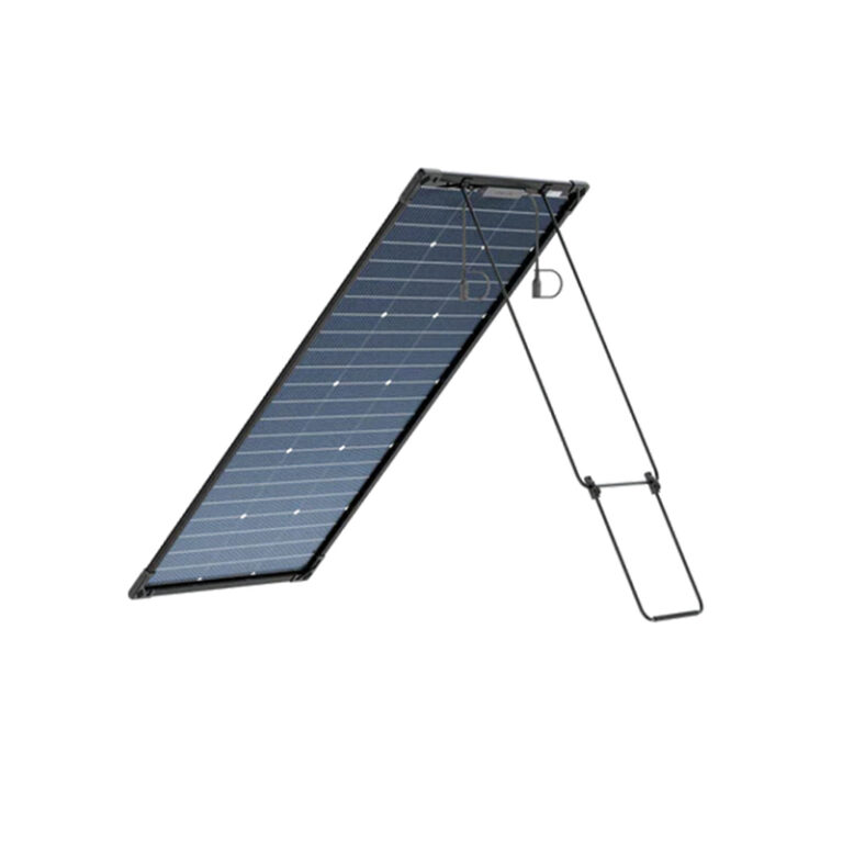 EcoFlow 400W Solar Panel with kickstand for charging portable power stations Back Side
