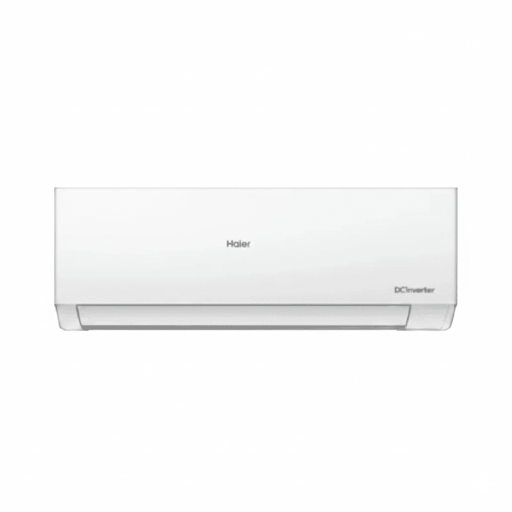 Generated Image April 16, 2026 - 2_58PM Haier 1.5 Ton Non Inverter Split AC 18Turbocool Pro with hidden LED display.
