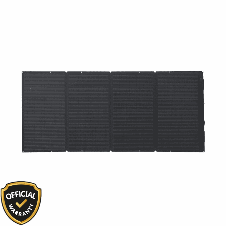EcoFlow 400W Foldable Solar Panel laid flat for portable power station charging