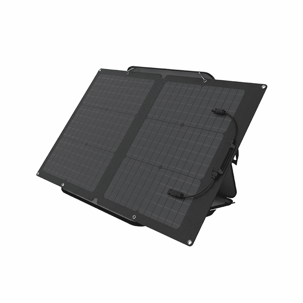EcoFlow 400W Solar Panel with kickstand for charging portable power stations.