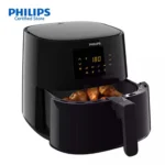 Open view of Philips Airfryer XL 6.2 Litres HD9270/70 with digital touch display and Rapid Air Technology.