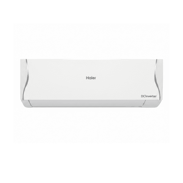 Haier 1 Ton DC Inverter Air Conditioner 12AntirustCool Premium Series in white color.