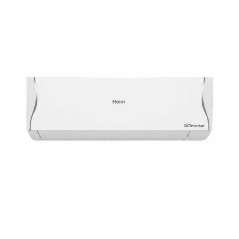 Haier 1 Ton DC Inverter Air Conditioner 12AntirustCool Premium Series in white color.