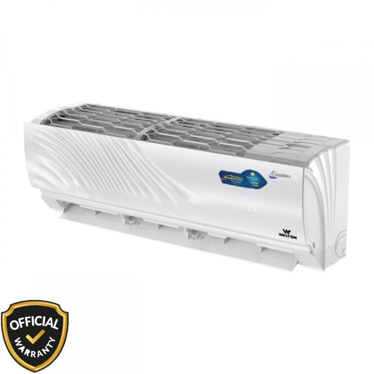 Walton 1.5 Ton Oceanus Intelligent Inverter AC WSI-OCEANUS-18M in white with premium wavy design.