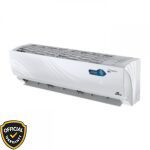 Side view of Walton 2 Ton Oceanus Intelligent Inverter AC WSI-OCEANUS-24M in white with premium wavy design.