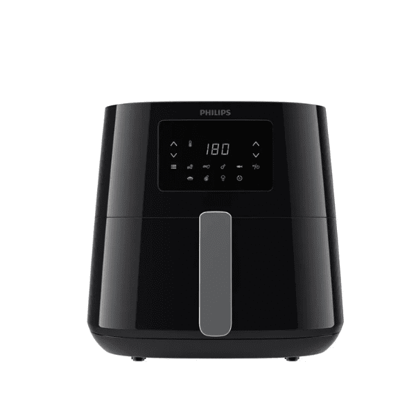 Front view of Philips Airfryer XL 6.2 Litres HD9270/70 with digital touch display and Rapid Air Technology.