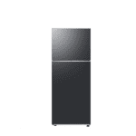 Samsung 415 Liters Top Mount Freezer Refrigerator with Metallic Silver Finish and All-around Cooling.