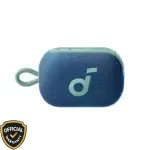 Blue Anker Soundcore Select 4 Go Portable Bluetooth Speaker with hanging strap.