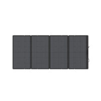 EcoFlow 400W Foldable Solar Panel laid flat for portable power station charging Back Side