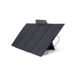 EcoFlow 400W Foldable Solar Panel laid flat for portable power station charging Side view