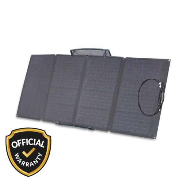 EcoFlow 400W Solar Panel with kickstand for charging portable power stations.