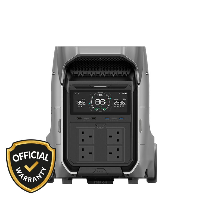 EcoFlow Delta Pro 3 4000W Portable Smart IPS with large digital display
