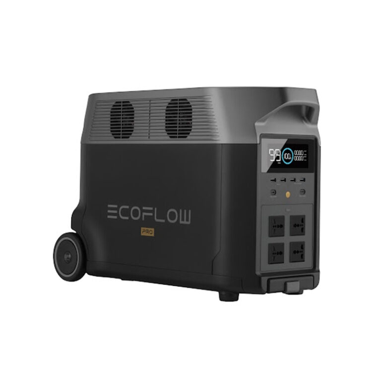 Right view of EcoFlow Delta Pro 3600W Portable Smart IPS with digital screen