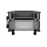 Back view of EcoFlow Delta Pro Ultra 7200W Portable Smart IPS on a rolling cart