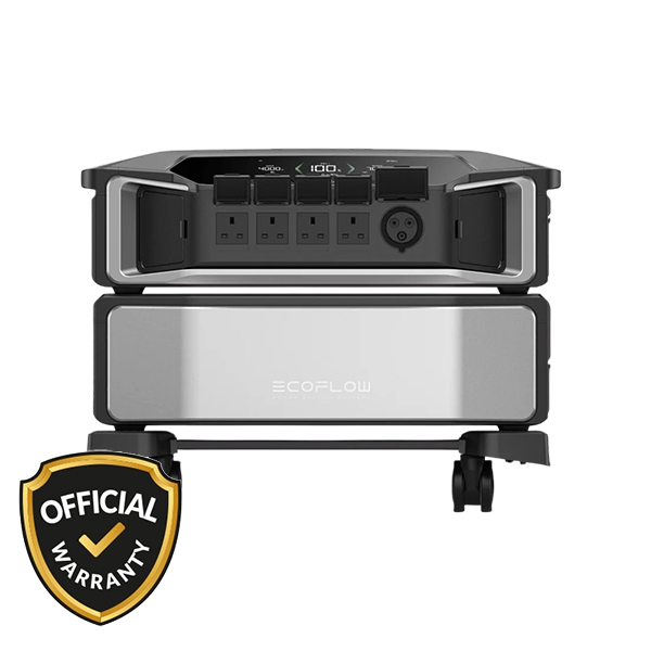 EcoFlow Delta Pro Ultra 7200W Portable Smart IPS on a rolling cart