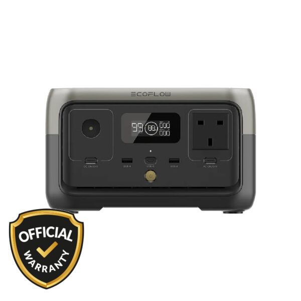EcoFlow River 2 300W Portable Smart IPS with digital display and app connectivity.
