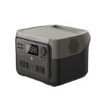 Left view of EcoFlow River 2 Max 500W Portable Smart IPS with digital display and multiple output ports.