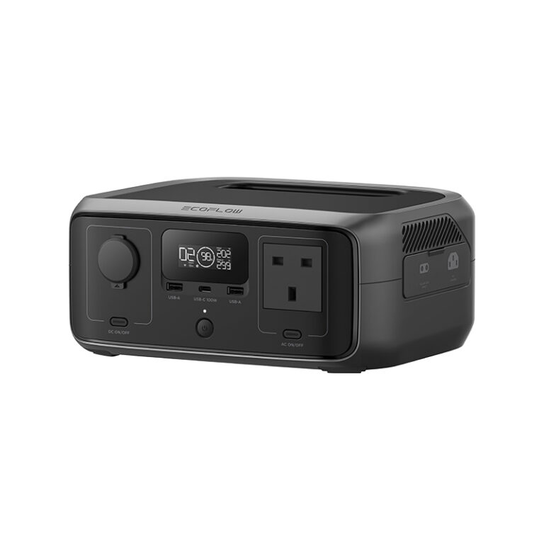 Left view of EcoFlow River 3 300W Portable Smart IPS