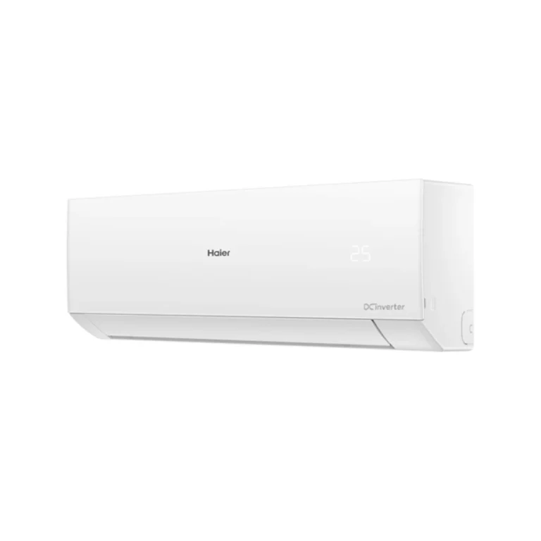 Left view of Haier 1.5 Ton Non Inverter Split AC 18Turbocool Pro with hidden LED display.