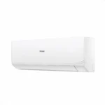 Left view of Haier 1 Ton Non Inverter Air Conditioner 12Aquacool with digital LED display.