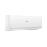 Right Haier 13Cleancool 1 Ton DC Inverter Pro Air Conditioner with hidden LED display and self-cleaning technology.