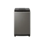 Haier 8kg Fully Automatic Top Load Washing Machine with soft-touch control and sleek grey finish.