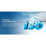 Cool view of Haier 369 Liters Chest Freezer HCF-420SME with Digital Temperature Display in Charcoal Grey color.