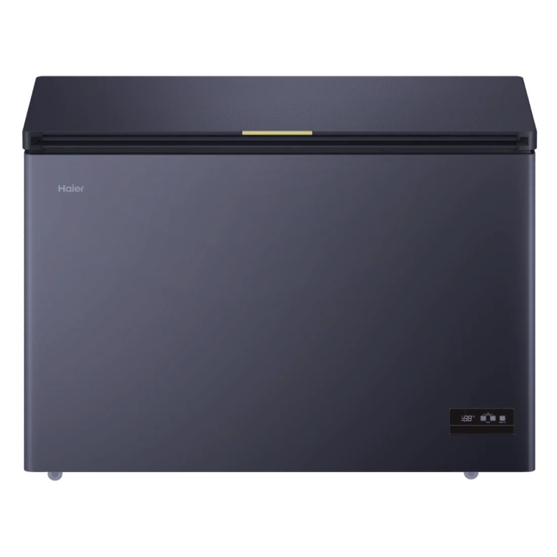 Haier 369L Chest Freezer HCF-420SME Haier 369 Liters Chest Freezer HCF-420SME with Digital Temperature Display in Charcoal Grey color.