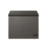 Haier HCF-340SM 301 Liters Chest Freezer with mechanical control knob and status light.