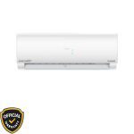 Front view of Haier Solar 1.6 Ton Hybrid Inverter Air Conditioner HSU-19SolarCool with WiFi and digital display.