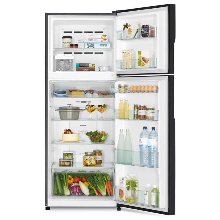 Hitachi R-VG490P8PB 443L Stylish Line Refrigerator with Gradation Open View