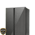 Kelvinator KRS-537SGX 537 Liter Inverter Refrigerator in grey glass finish Close View.