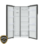 Kelvinator KRS-663TBX 663 Liter Twin Eco-Inverter Refrigerator with black glass finish open view