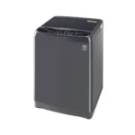 Left view of LG 8 KG Smart Inverter Top Load Automatic Washing Machine with 10 Years Motor Warranty.