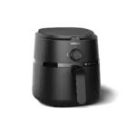 Left view of Philips 3.2L 1000 Series Air Fryer NA110 with RapidAir Technology and analog timer dial.