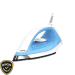 Philips Lumina GC157 Dry Iron in blue and white color featuring a non-stick soleplate and temperature control