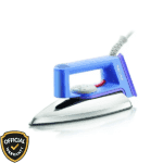 Philips HD1182 1000 Watt Dry Iron in blue color featuring Teflon coated soleplate.