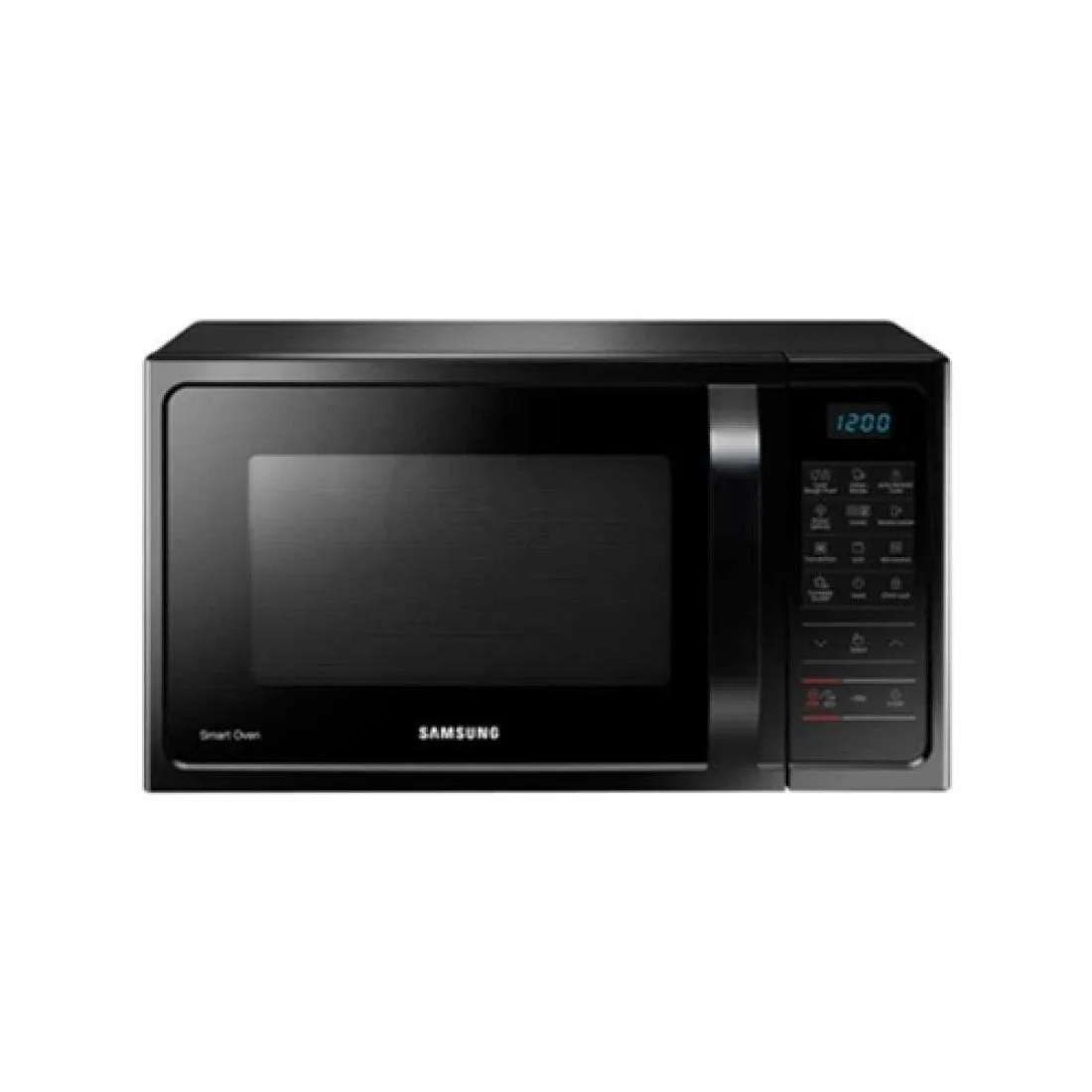 Samsung 28L Smart Microwave Oven MC28H5023AK Samsung 28L Smart Convection Microwave Oven MC28H5023AK with digital control panel.