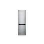 Samsung 310 Liters Bottom Mount Refrigerator with eye-level refrigeration and sleek silver finish.