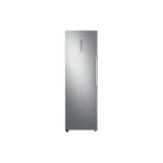 Samsung 315 Liters Upright Vertical Freezer in silver color with front digital display and sleek handle.