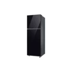 Left view of Samsung 348 Liters Bespoke AI Top Mount Refrigerator with Premium Black Glass Finish and AI Energy Saving Mode