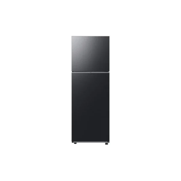 Samsung 348 Liters Top Mount Freezer Refrigerator with Charcoal Black finish and digital inverter technology.