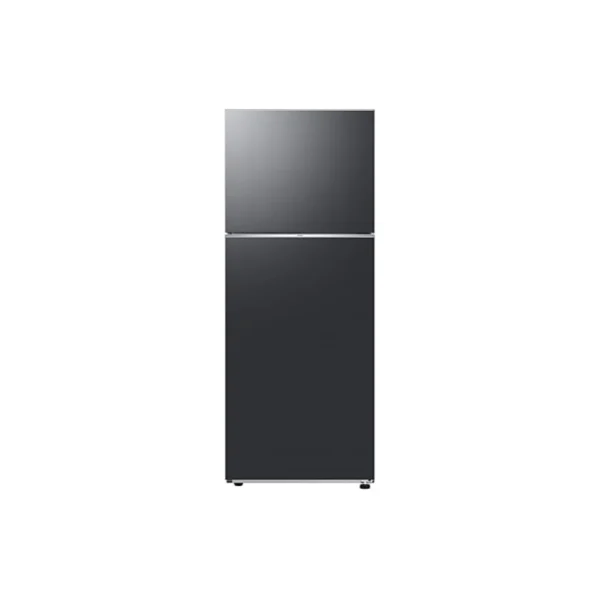 Samsung 415 Liters Top Mount Freezer Refrigerator with Metallic Silver Finish and All-around Cooling.