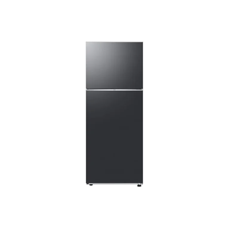 Samsung 415 Liters Top Mount Freezer Refrigerator with Metallic Silver Finish and All-around Cooling.