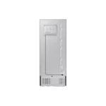 Back side view of Samsung 415 Liters Top Mount Freezer Refrigerator with Metallic Silver Finish and All-around Cooling.
