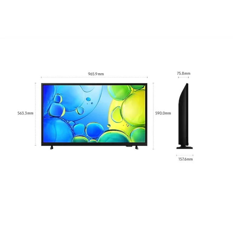 Samsung 43F6000F 43 inch Full HD Smart LED TV Fornt and Side view