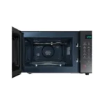 Samsung CE76JD-M 21 Liter Convection Microwave Oven front view in black Open View