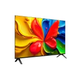 Right view of TCL 43S5K 43 inch FHD QLED Google TV with colorful display.