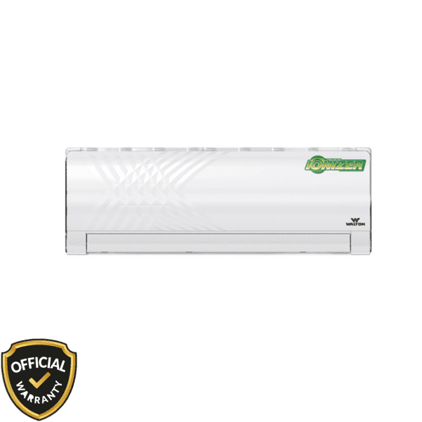 Walton 1 Ton Non Inverter AC WSN-KRYSTALINE-12F featuring Ionizer technology and digital temperature display.