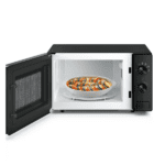 Whirlpool Magicook Classic 20L Solo Microwave Oven with manual mechanical knob controls in black finish